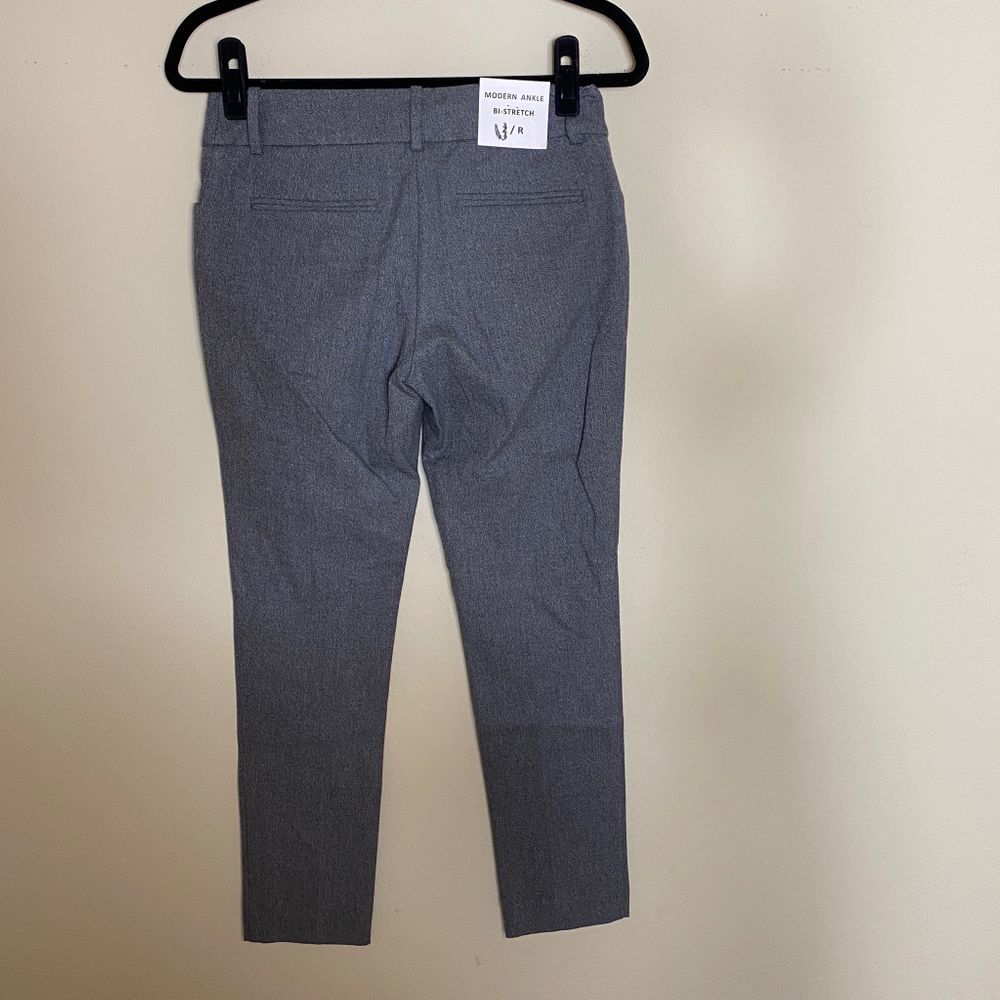 trixie + lulu  grey modern ankle dress pants